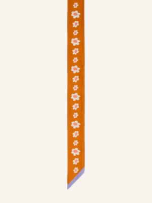Obrázek produktu Barbieri Hedvábný Šátek oranžová / krémová / tmavě fialová