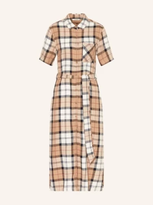 Obrázek produktu Barbour Košilové Šaty Fern S Lnem béžová / krémová / tmavě modrá