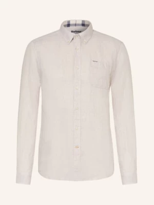 Obrázek produktu Barbour Lněná Košile Linton Tailored Fit světle hnědá / bílá