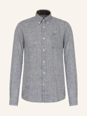 Obrázek produktu Barbour Lněná Košile Linton Tailored Fit tmavě modrá / bílá