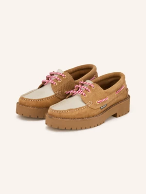 Obrázek produktu Barbour Lodní Boty Darras koňaková / krémová