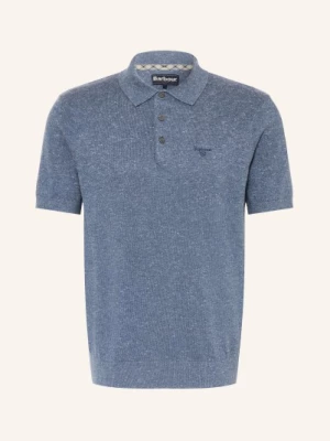 Obrázek produktu Barbour Pletené Polo Tričko Muston S Lnem černošedá