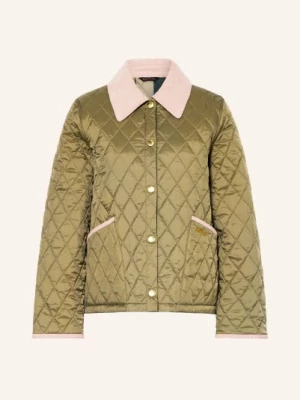 Obrázek produktu Barbour Prošívaná Bunda Liddesdal olivová / růžová