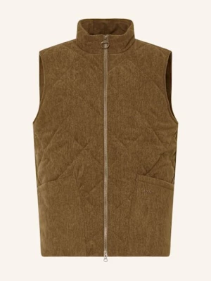 Obrázek produktu Barbour Prošívaná Vesta Liddesdale Z Manšestru tmavě hnědá / khaki