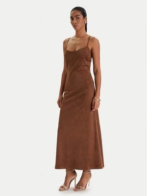 Obrázek produktu Bardot Šaty z imitace kůže Nadira 59194DB3 Hnědá Slim Fit