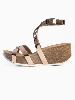 Obrázek produktu Bayton Páskové sandály 'Asteria'  hnědá / pink / bílá
