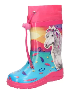Obrázek produktu BECK Gumové holínky 'Sunrise'  modrá / žlutá / pink / bílá