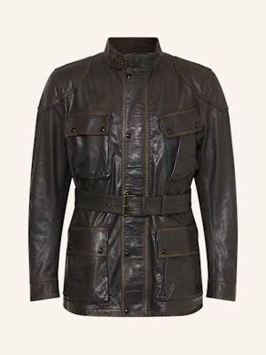 Obrázek produktu Belstaff Kožená Bunda Legacy Trialmaster tmavě hnědá