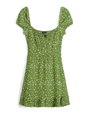 Obrázek produktu Bershka Šaty  žlutá / zelená / bílá