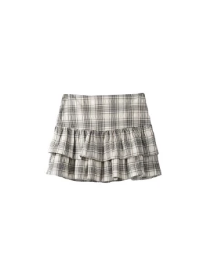 Obrázek produktu Bershka Sukně  béžová / tmavě béžová / černá