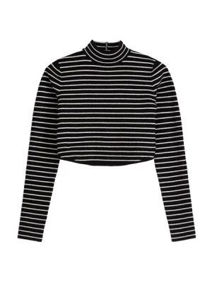 Obrázek produktu Bershka Svetr  černá / bílá