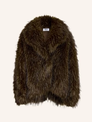 Obrázek produktu Betta Corradi Oversized Bunda Z Umělé Kožešiny tmavě hnědá / béžová