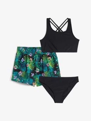 Obrázek produktu Bikini + dolna część stroju (3 części) bonprix