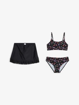 Obrázek produktu Bikini ze spódniczką kąpielową (zestaw 3 cz.) bonprix