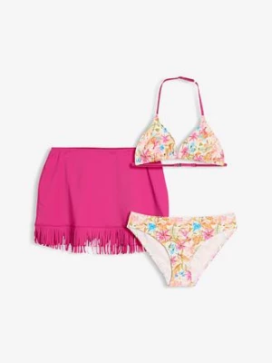 Obrázek produktu Bikini ze spódniczką kąpielową (zestaw 3 cz.) bonprix