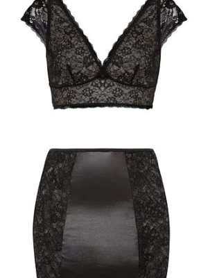 Obrázek produktu Biustonosz bustier + spódniczka (2 części) bonprix