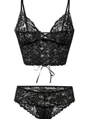 Obrázek produktu Biustonosz bustier + stringi ouvert (komplet 2-cz.) bonprix