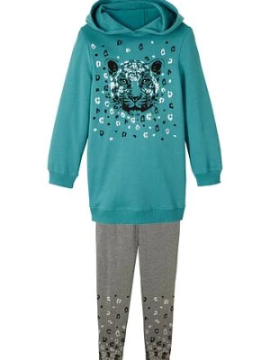 Obrázek produktu Bluza dresowa + legginsy (2 części), mieszanka bawełny organicznej bonprix
