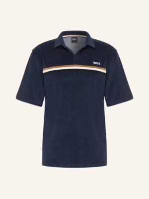 Obrázek produktu Boss Froté Polokošile Iconic tmavě modrá / velbloudí / černá