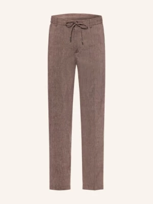 Obrázek produktu Boss Kalhoty Kane Extra Slim Fit S Lnem tmavě hnědá