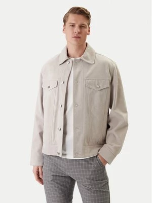 Obrázek produktu BOSS Kožená bunda Johot 50552130 Šedá Regular Fit