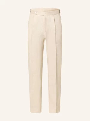 Obrázek produktu Boss Lněné Chino Kalhoty Perino Tapered Fit béžová