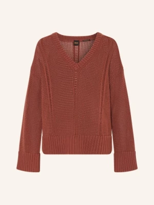 Obrázek produktu Boss Oversized Svetr Fevran tmavě oranžová / světle růžová