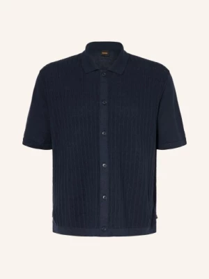 Obrázek produktu Boss Pletená Košile Amicino Comfort Fit S Lnem tmavě modrá