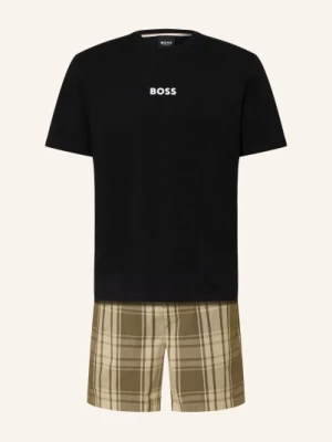 Obrázek produktu Boss Pyžamo Se Šortkami Easy Short S Dárkovou Krabičkou khaki / světle zelená / černá