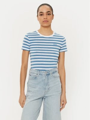 Obrázek produktu BOSS T-Shirt C_Esla_Striped 50504192 Modrá Regular Fit