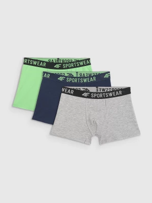 Obrázek produktu Boxerky spodní prádlo (3-pack) chlapecké - multicolor 4F