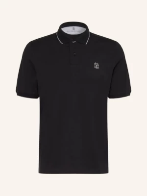 Obrázek produktu Brunello Cucinelli Jerseyové Polo Tričko černá / šedá