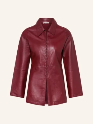 Obrázek produktu By Malene Birger Košile Alleys Z Kůže tmavě červená
