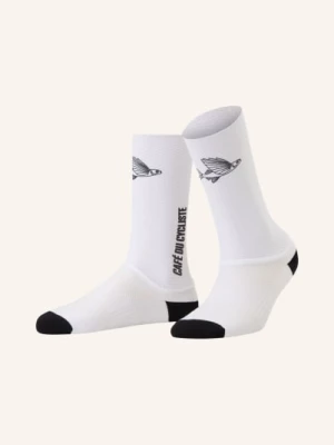 Obrázek produktu Café Du Cycliste Cyklistické Ponožky Aero bílá / černá CAFÉ DU CYCLISTE