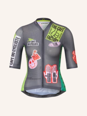Obrázek produktu Café Du Cycliste Cyklistický Dres Bergida tmavě šedá / červená / světle zelená