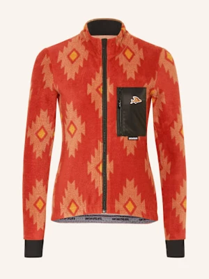Obrázek produktu Café Du Cycliste Cyklistický Dres Solange červená / tmavě oranžová / tmavě žlutá CAFÉ DU CYCLISTE