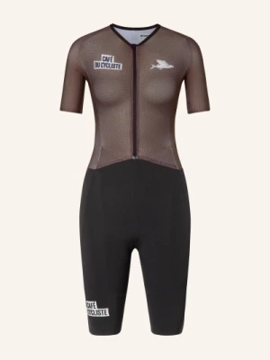 Obrázek produktu Café Du Cycliste Speedsuit Cerise S Polstrovaným Vložkou olivová / černá CAFÉ DU CYCLISTE
