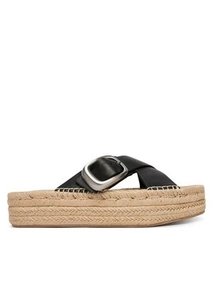 Obrázek produktu Calvin Klein Espadrilky Flatf Espadrill Cross Lth Hdw HW0HW02892 Černá