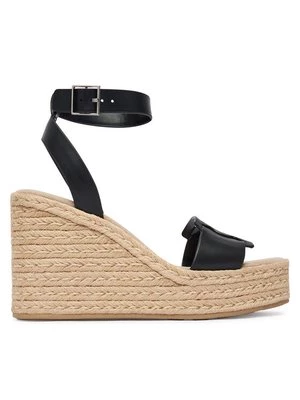 Obrázek produktu Calvin Klein Espadrilky Wedge Espad 70 Embl Lth HW0HW02897 Černá