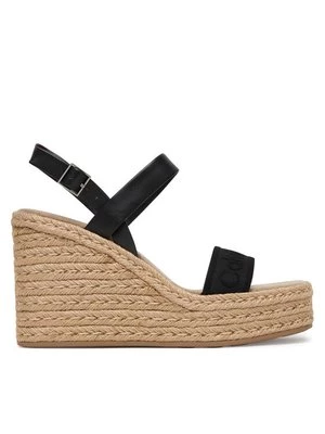 Obrázek produktu Calvin Klein Espadrilky Wedge Espad 70 Webbing Lth HW0HW02901 Černá