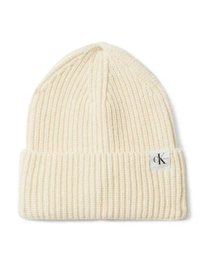 Obrázek produktu Calvin Klein Jeans Čepice Monogram Rib Beanie IU0IU00440 Écru