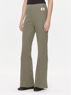 Obrázek produktu Calvin Klein Jeans Kalhoty z materiálu J20J222598 Zelená Straight Fit