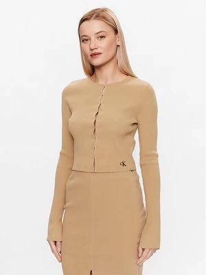 Obrázek produktu Calvin Klein Jeans Kardigan J20J221349 Béžová Slim Fit