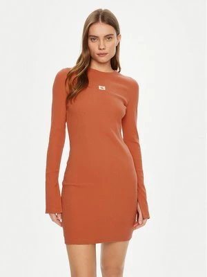 Obrázek produktu Calvin Klein Jeans Každodenní šaty J20J225112 Oranžová Slim Fit
