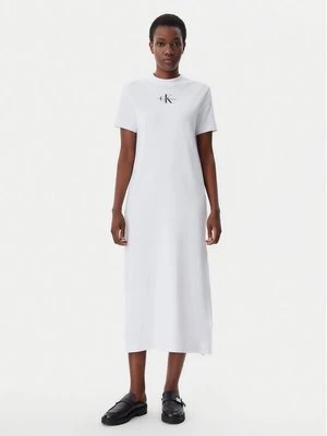 Obrázek produktu Calvin Klein Jeans Každodenní šaty Monologo J20J225543 Bílá Regular Fit