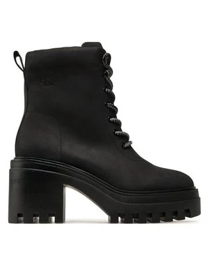 Obrázek produktu Calvin Klein Jeans Kotníková obuv Chunky Heeled Zip Boot Lth YW0YW01548 Černá