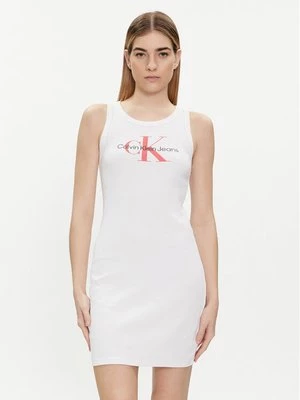 Obrázek produktu Calvin Klein Jeans Letní šaty Archival Monologo J20J223069 Bílá Slim Fit