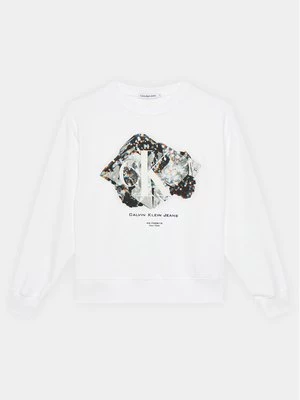 Obrázek produktu Calvin Klein Jeans Mikina Crystal Graphic IG0IG02306 Bílá Regular Fit