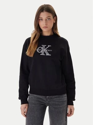 Obrázek produktu Calvin Klein Jeans Mikina Foil Monologo LV047E825G Černá Regular Fit
