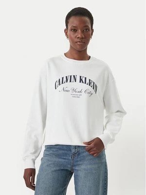 Obrázek produktu Calvin Klein Jeans Mikina Logo Graphic LV047F818G Bílá Regular Fit